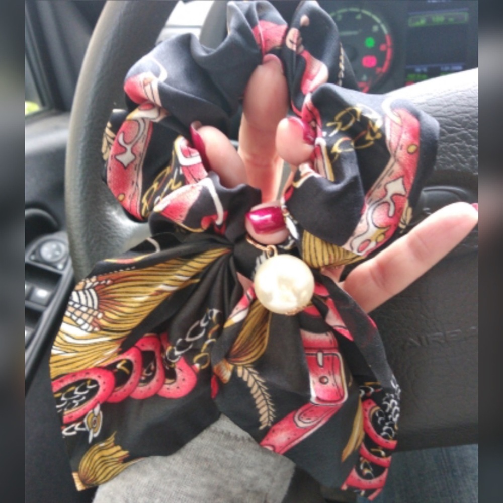 Chiffon Bowknot Silk Hair Scrunchies - Picture 3 of 4